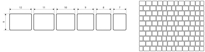 7,0/8,9,0/10,0/11,0/12,0 * 9,0 * 8,0см. Супербрук Мозаика